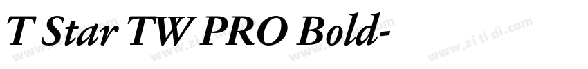 T Star TW PRO Bold字体转换